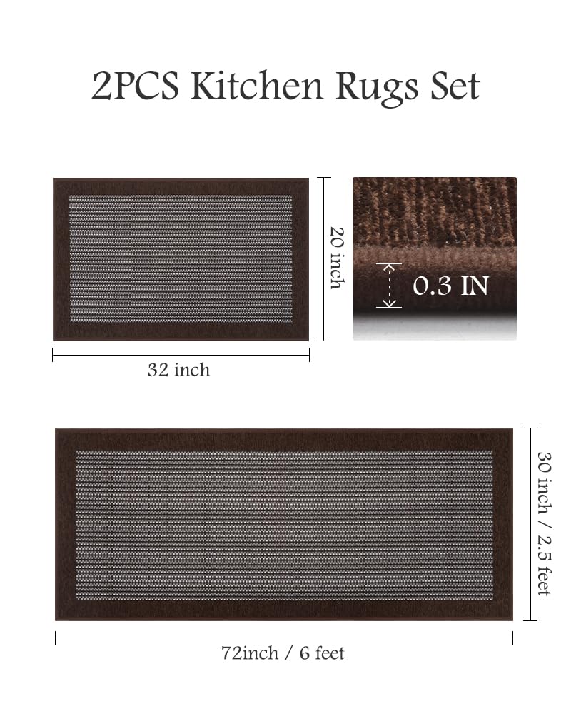 PADOOR alfombra frente al fregadero 20x32, absorbe derrames y protege el suelo
