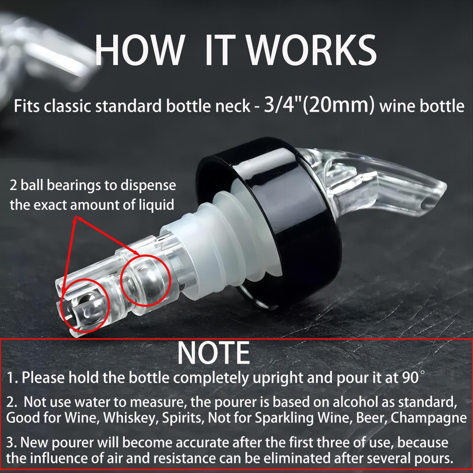 Dosificador de licor Pafusen para cócteles rápidos y consistentes.