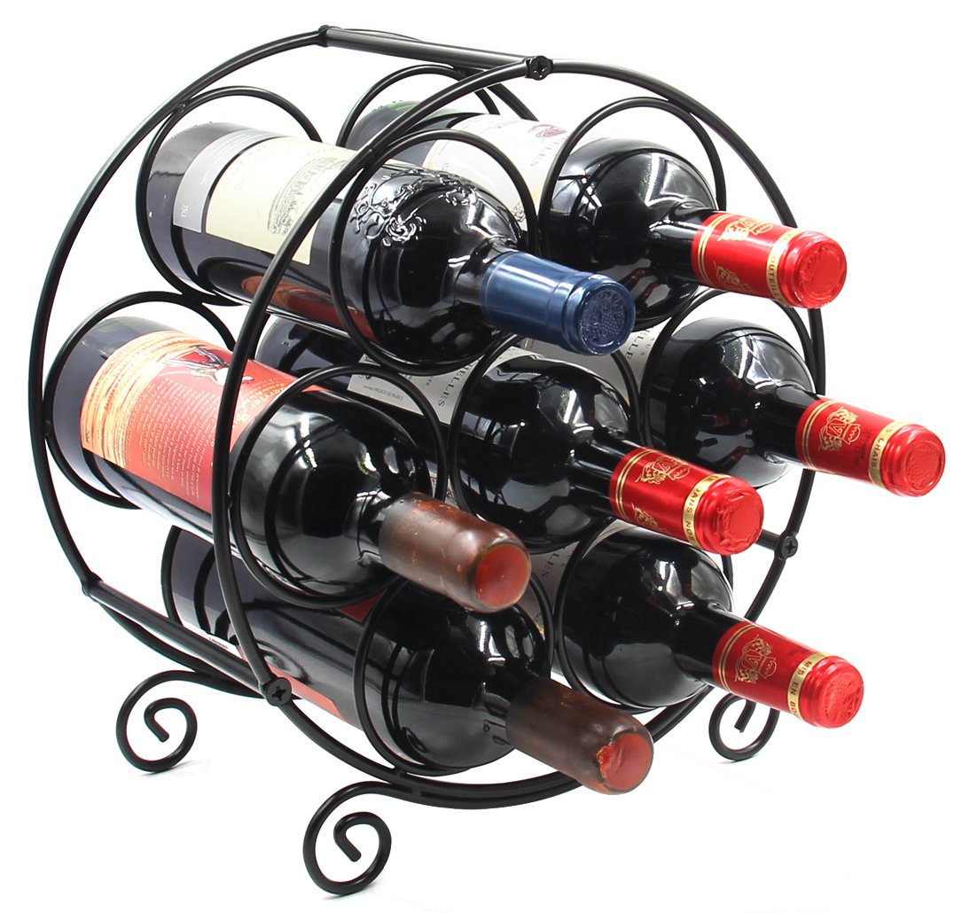 PAG soporte para botellas 7, vista frontal, solución elegante para organizar la cocina