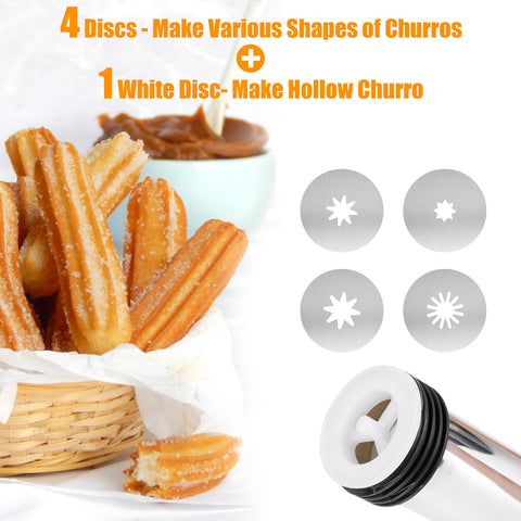 PAHTTO Bolsa manga reutilizable, rellena con diferentes cremas para churros.