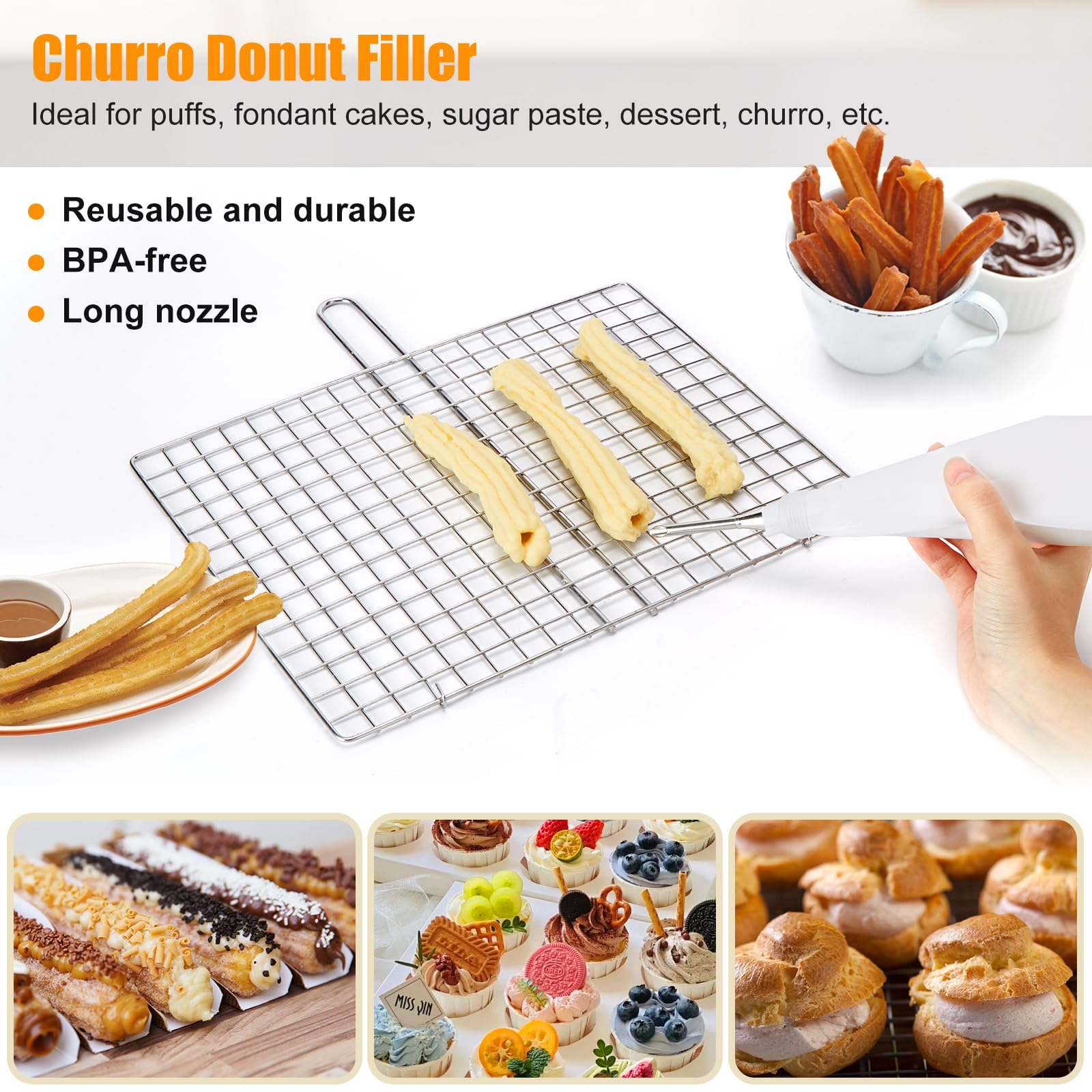 Discos PAHTTO para churros, formas variadas para creatividad en casa.