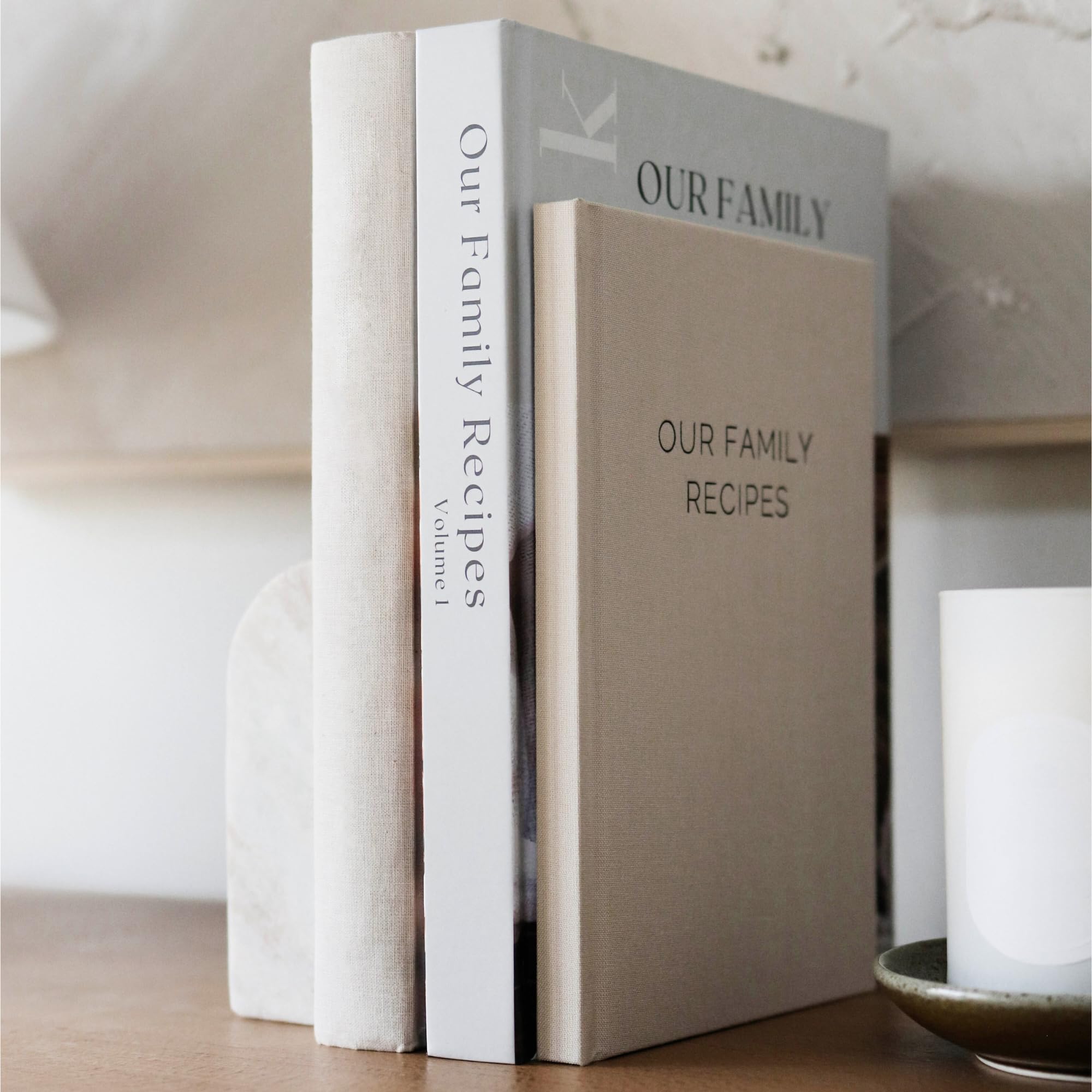 Paige McRae Libro de recetas personalizable, espacio para notas y conversiones.