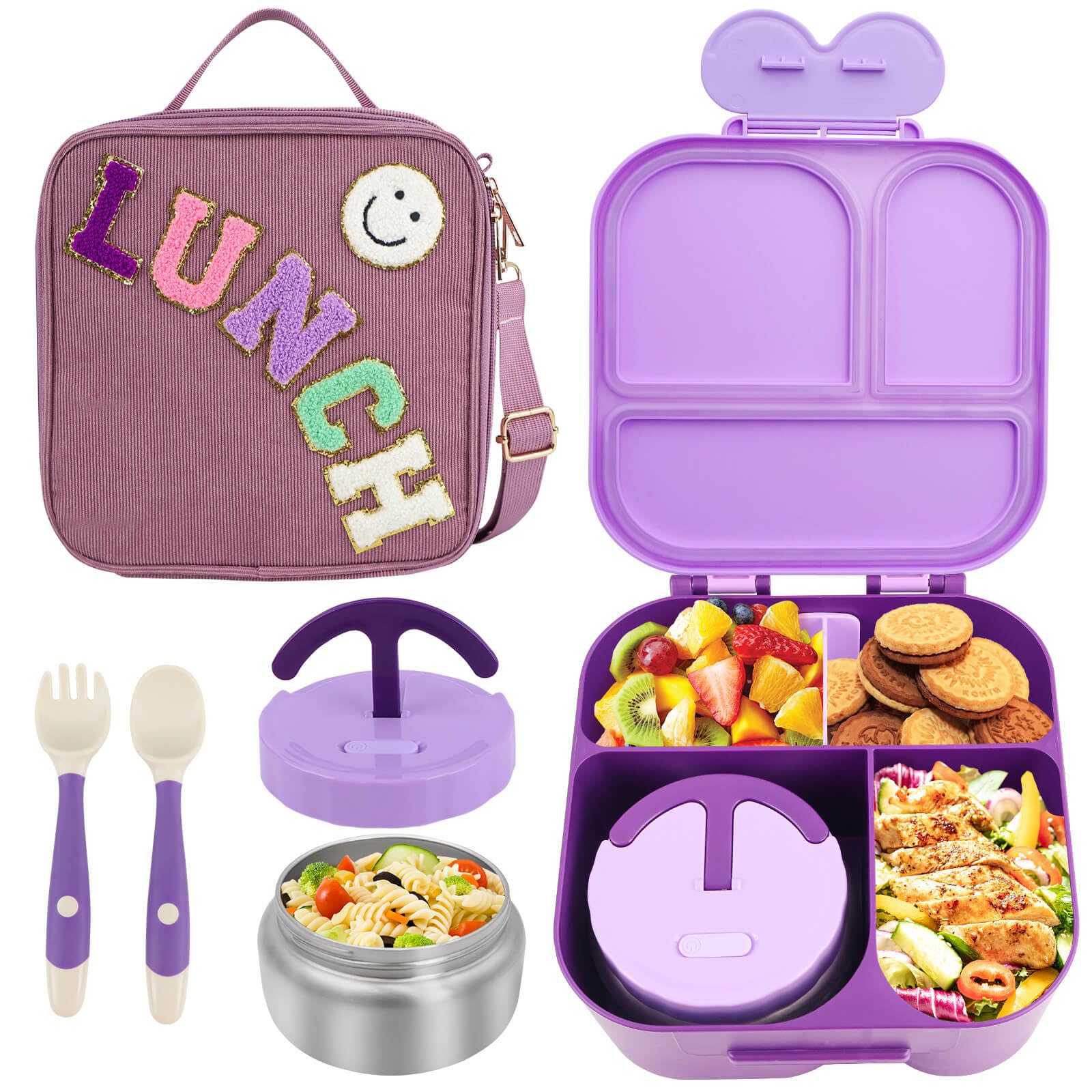 PainZieteg lonchera-bento 4 compartimentos, ideal para comidas diarias.