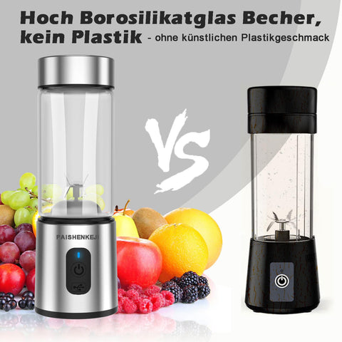 PAISHENKEJI, vaso de cristal 400 ml, sabor puro sin olor plástico.