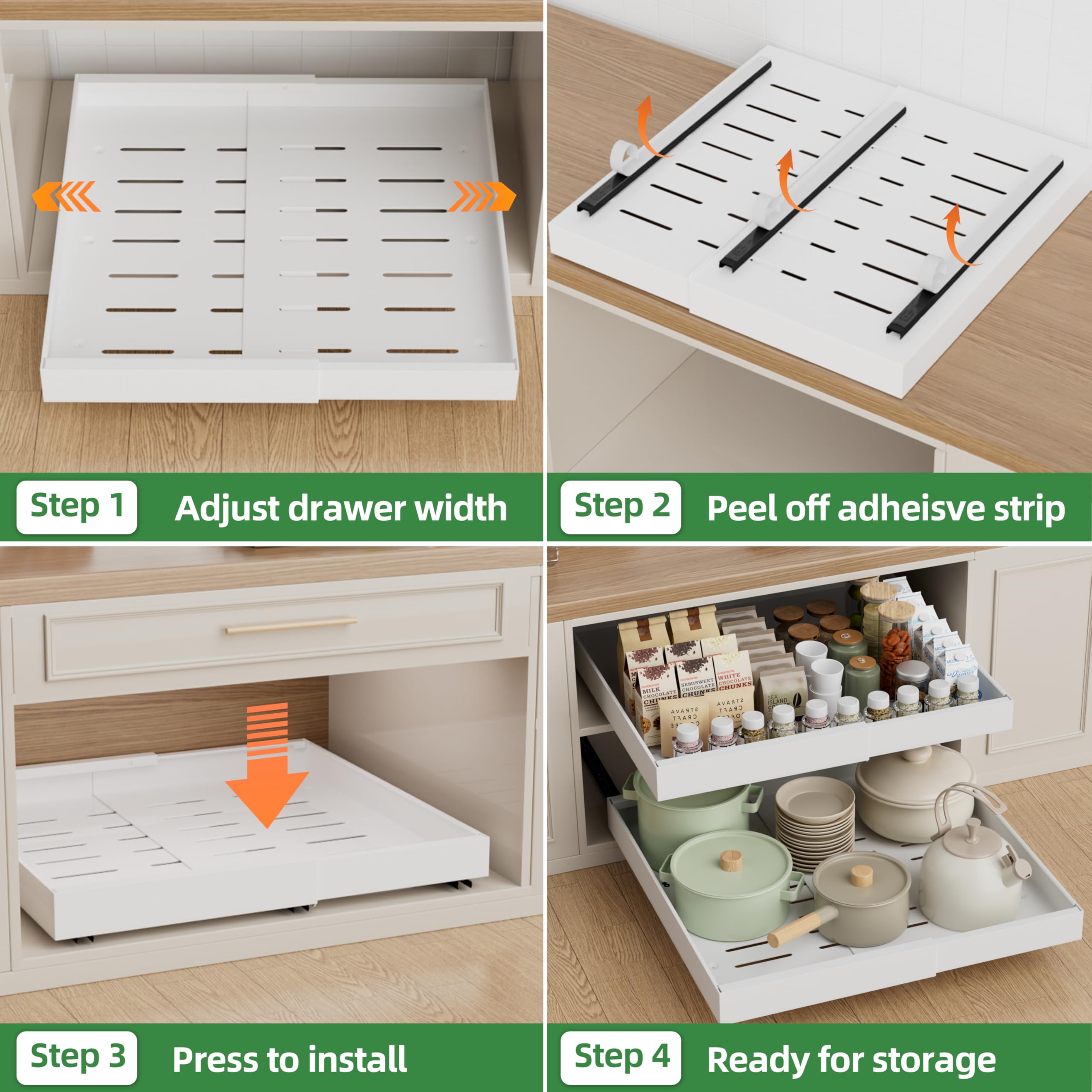 Paketa diseño versátil para despensa cocina y baño