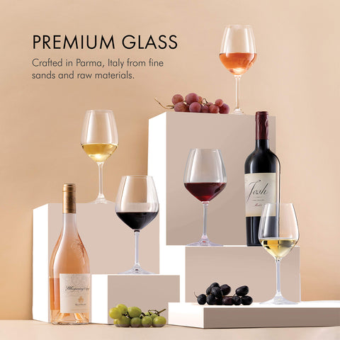Paksh Novelty cristal sin plomo, realza claridad y aroma del vino.