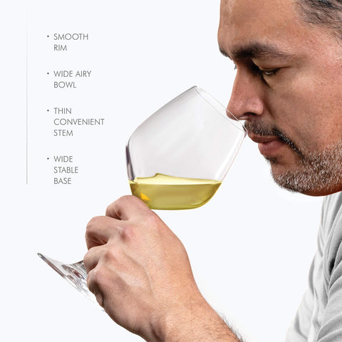 Paksh Novelty vaso vino italiano, diseño cómodo para sostener con facilidad.