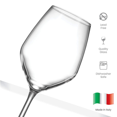 Paksh Novelty vaso vino blanco italiano, uso diario con estilo.