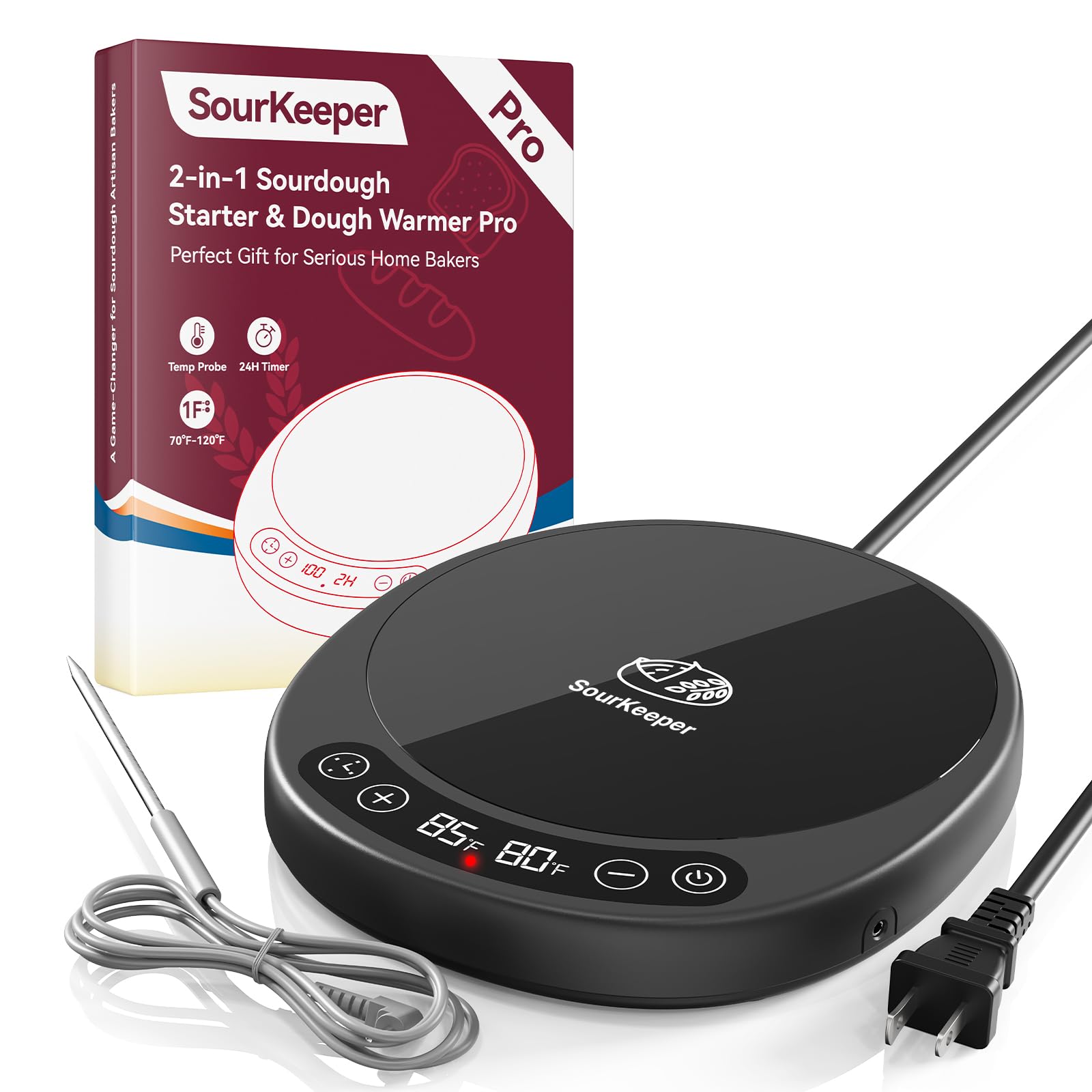 Pakusane SourKeeper Pro base amplia acepta tarros y cuencos de distintos materiales