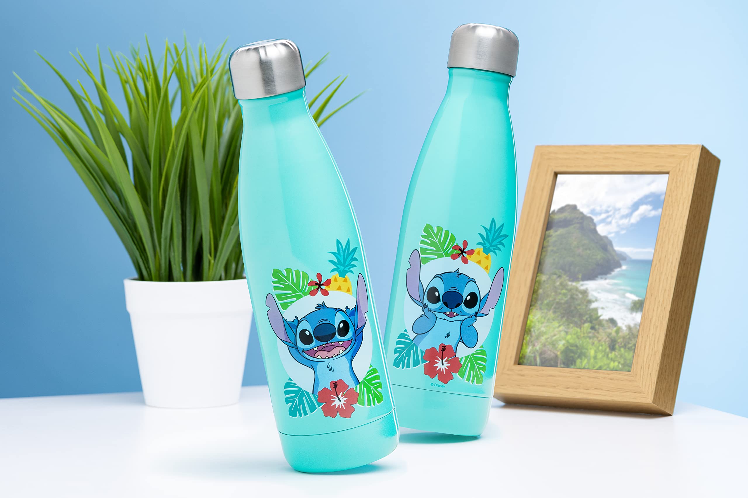 Regalo perfecto para fans de Lilo y Stitch, botella Paladone.