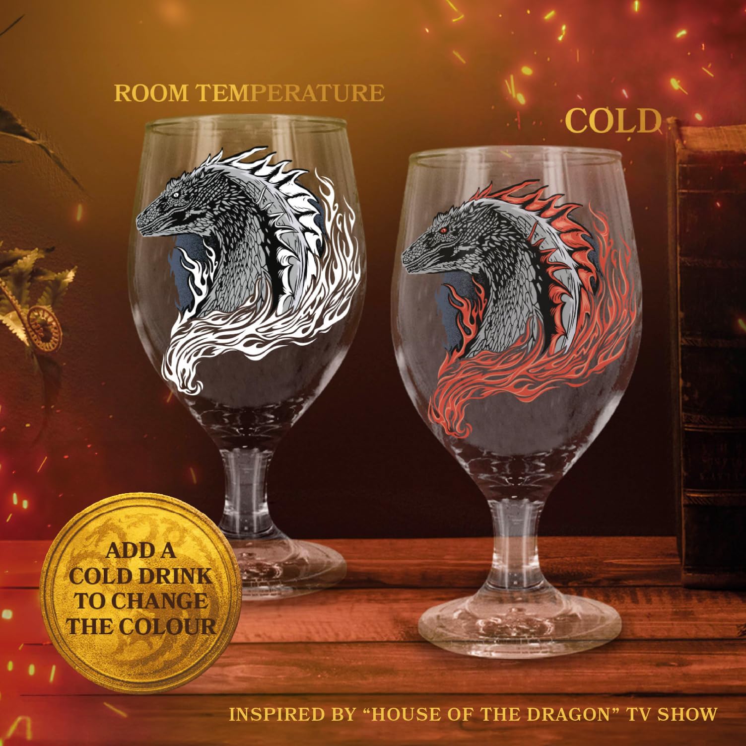 Paladone detalle dragón y Targaryen para coleccionistas