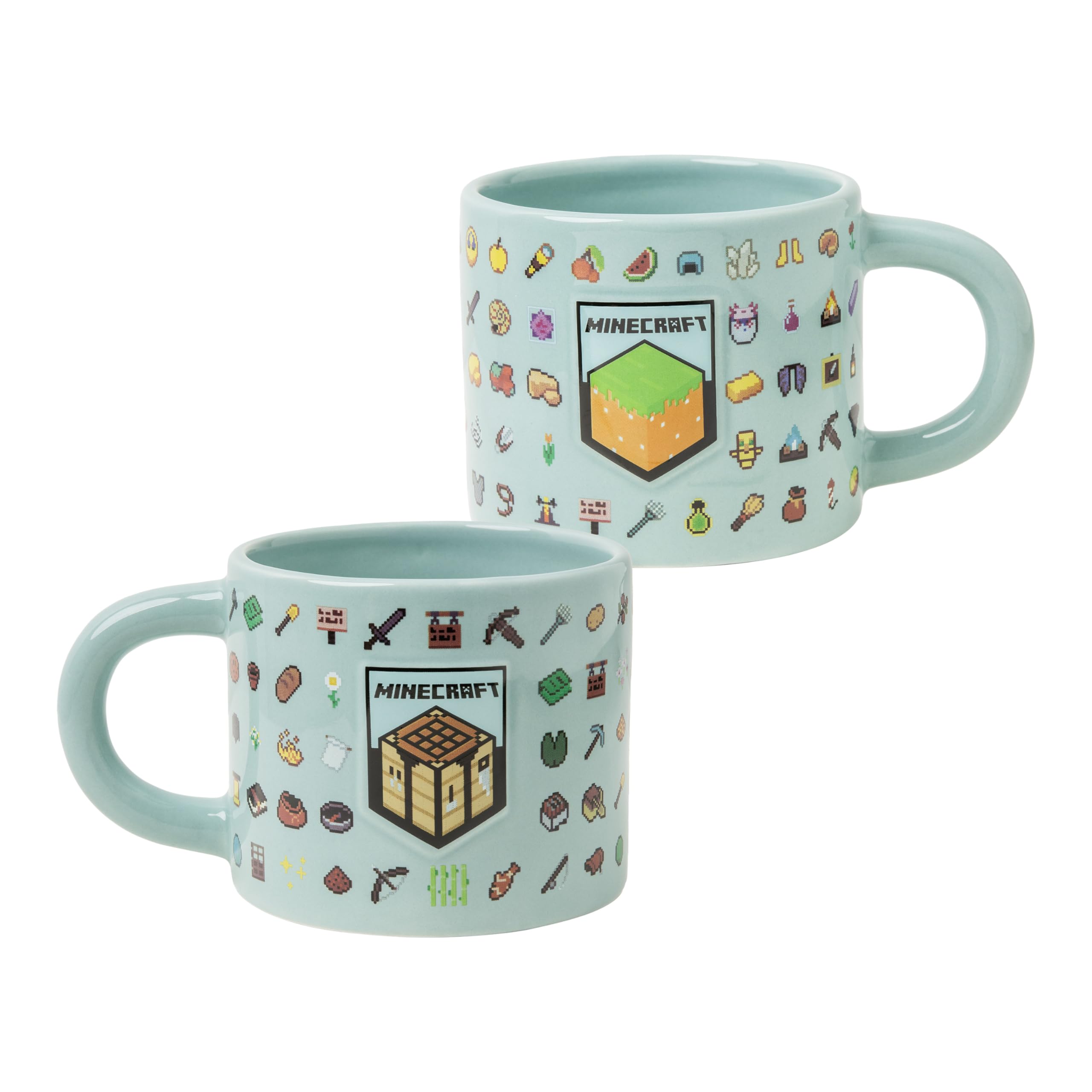 Taza Minecraft de Paladone con bloques en relieve para una experiencia realista