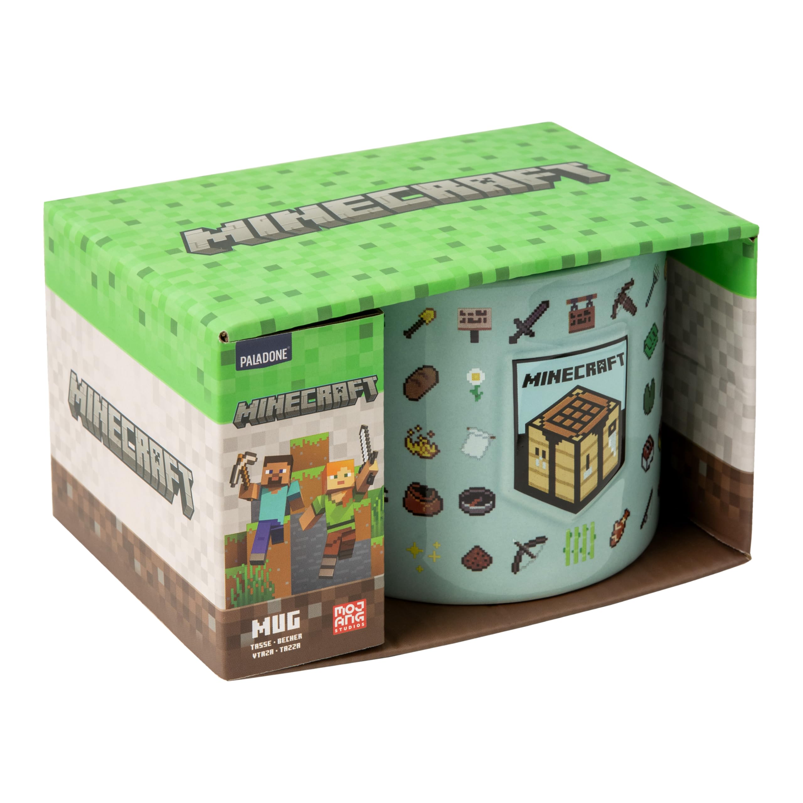 Paladone Minecraft taza con capacidad de 400 ml para bebidas favoritas