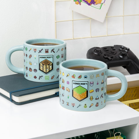 Uso diario en casa u oficina con la taza Minecraft de Paladone