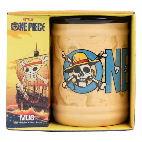 Paladone One Piece, taza cerámica mango cómodo para uso diario.