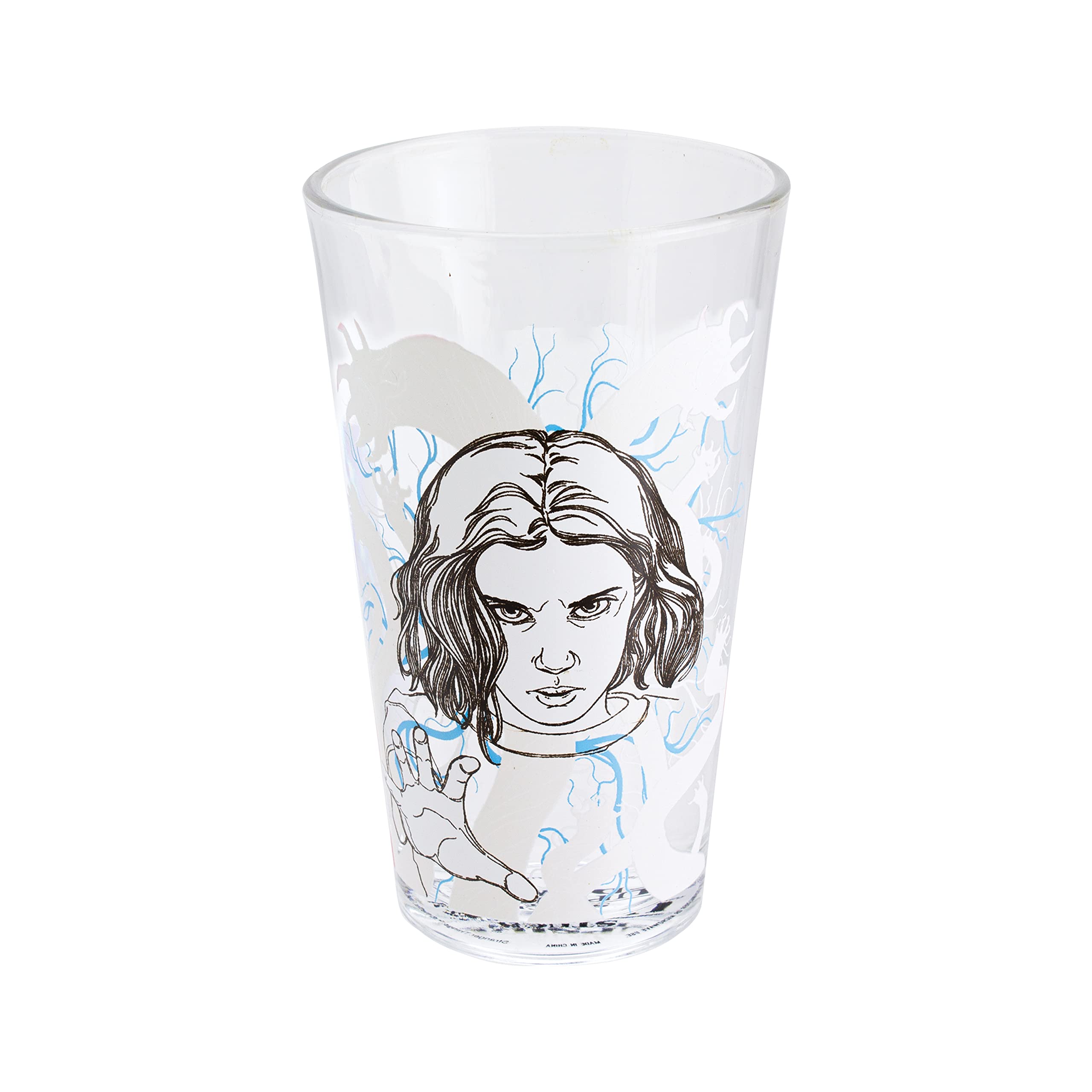 Paladone Stranger Things Eleven ilustración en el vaso, elemento de colección para aficionados