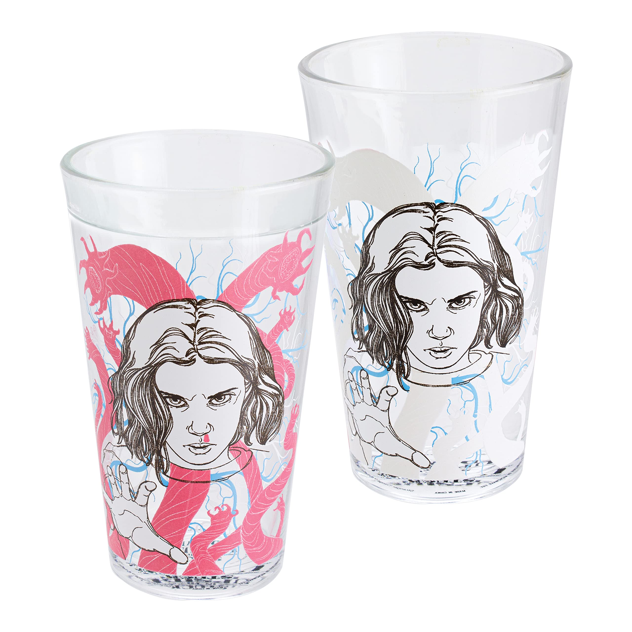 Paladone Stranger Things Eleven vaso cambia color al verter bebida fría para un toque retro.