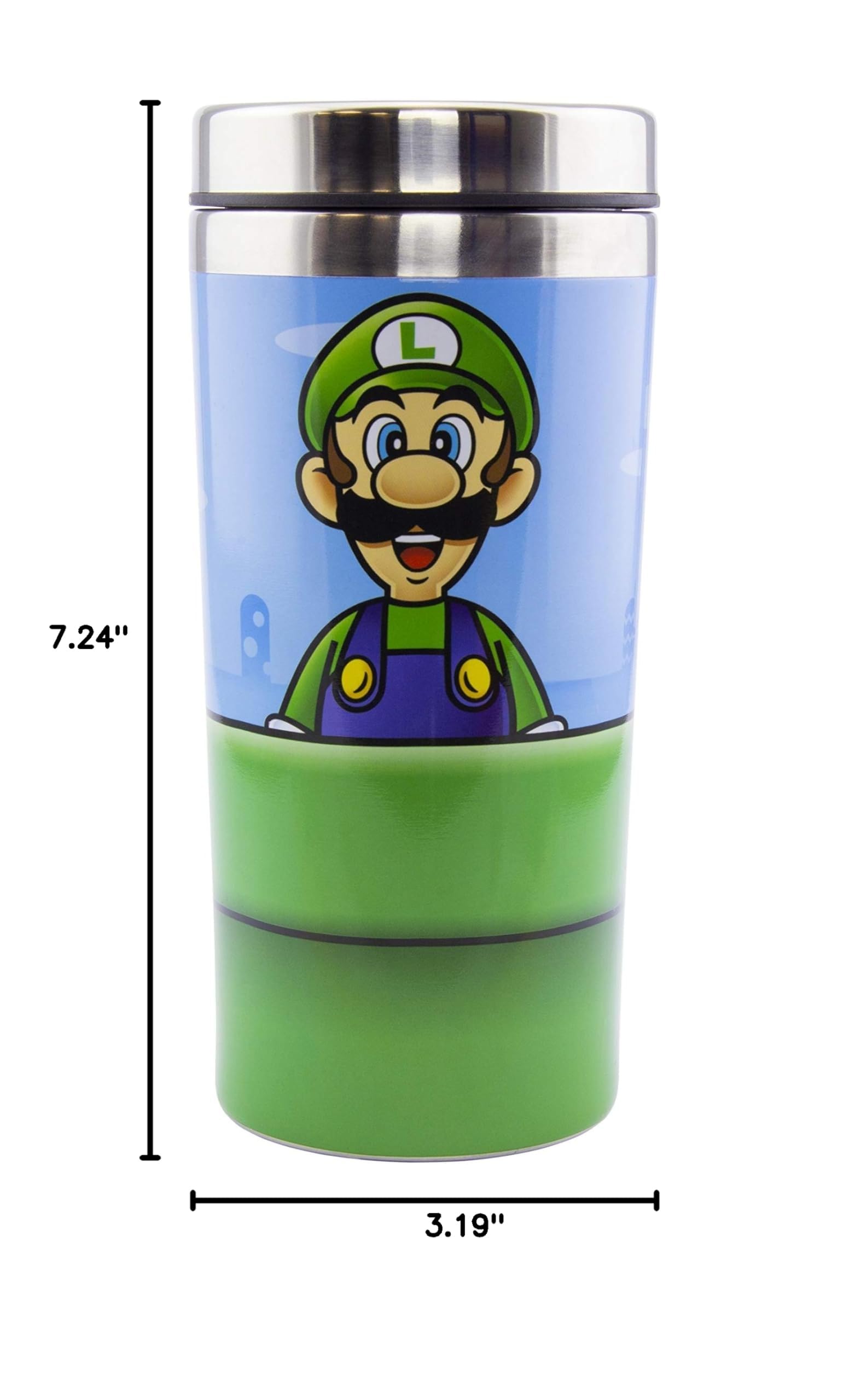 Paladone Warp Pipe con tapa plástica, ideal para uso diario en casa u oficina