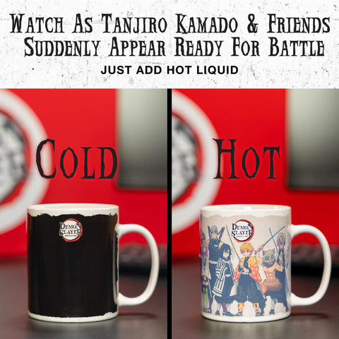 Paladone Demon Slayer taza con logo Demon para colección de anime