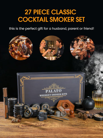 Caja regalo Palato elegante para whisky y cócteles.