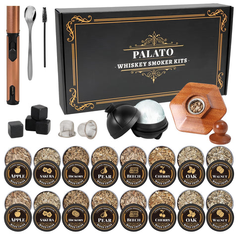 Palato kit humo whisky 27 piezas para cócteles en casa.