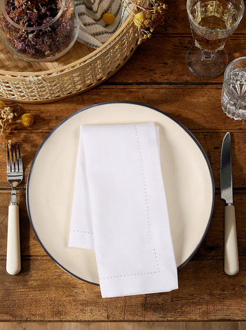Servilletas Palisa con bordes y esquinas mitradas para estilo duradero