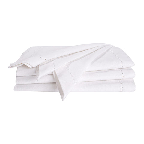 Palisa servilletas de tela 18x18, blancas, suaves y absorbentes para comidas