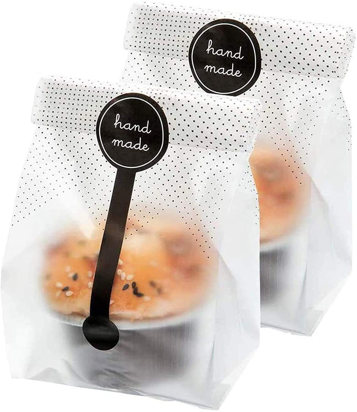 Bolsas translúcidas de Palksky para repostería, ideales para presentar galletas