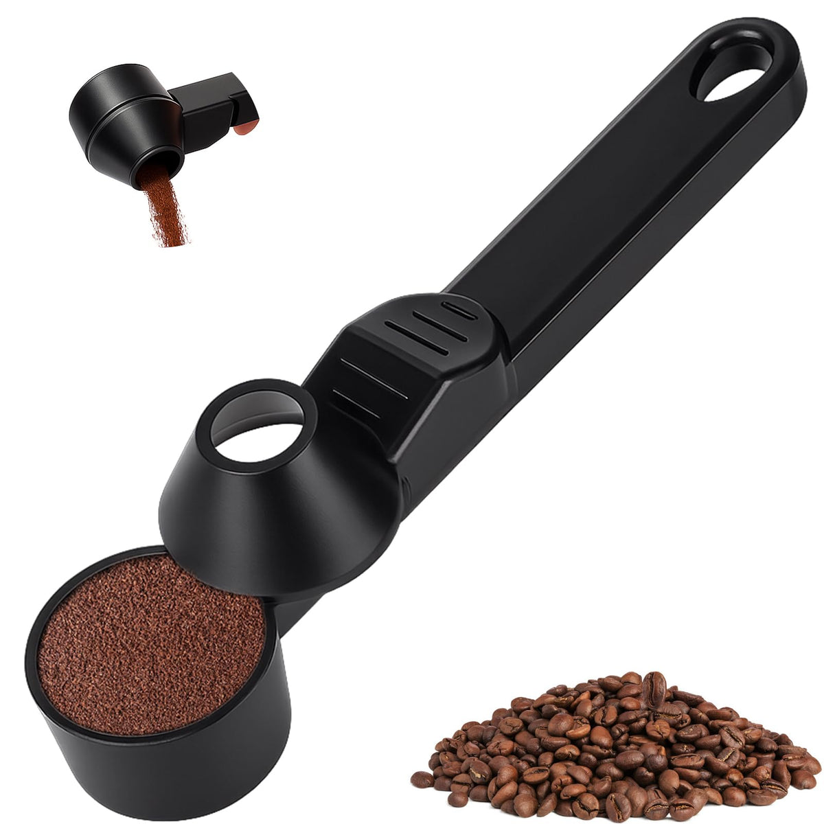 Palksky cuchara medidora para café con dosis precisa de dos cucharadas