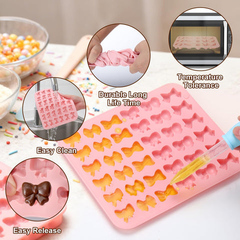 Palksky moldes para gomitas y jaleas con lazo