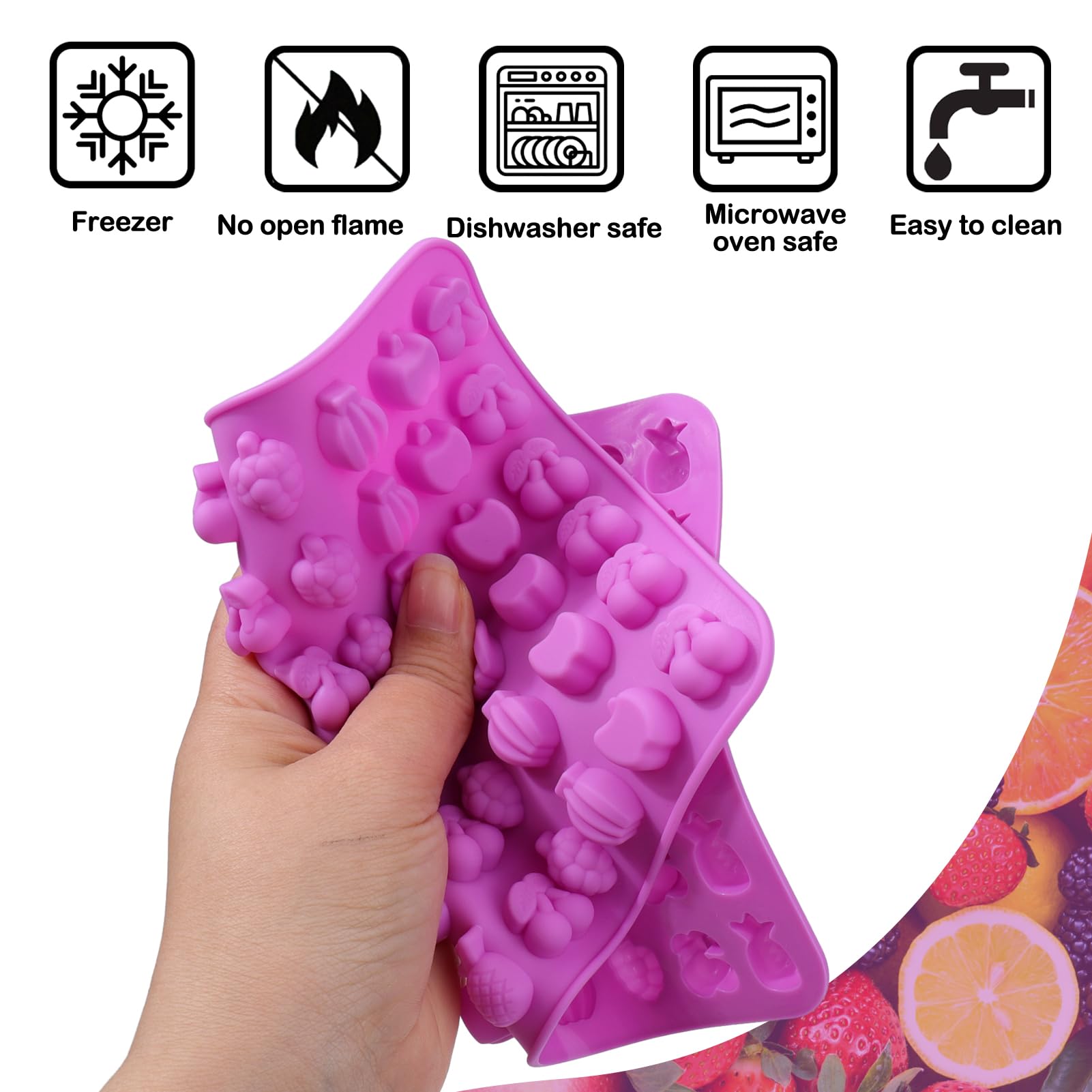 Palksky molde silicona para cubos de hielo y dulces, uso versátil