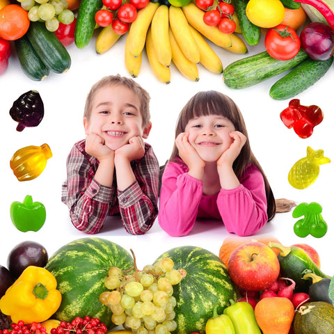 Palksky molde de silicona para fruta con forma de uva, snack colorido