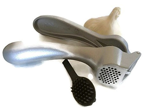 Prensa de Ajo Pampered Chef 2575 con apertura extragrande para ajo y jengibre