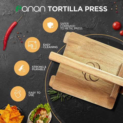 Mango ergonómico de Panan, agarre cómodo para uso prolongado.