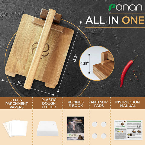 Superficie de madera de acacia con grano natural y aspecto artesanal.