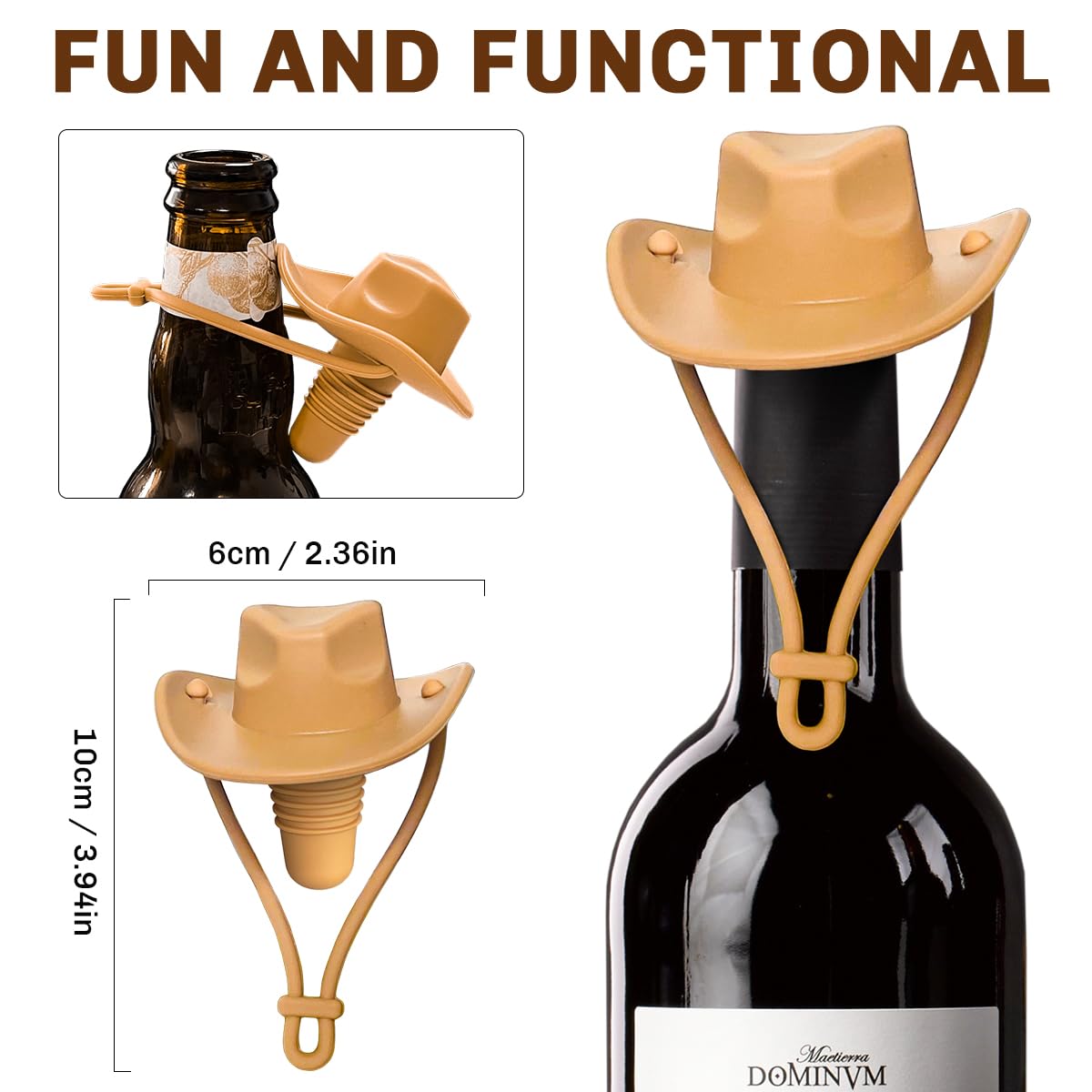 Tapon de silicona Pandahero: seguridad sin fugas para tu vino.