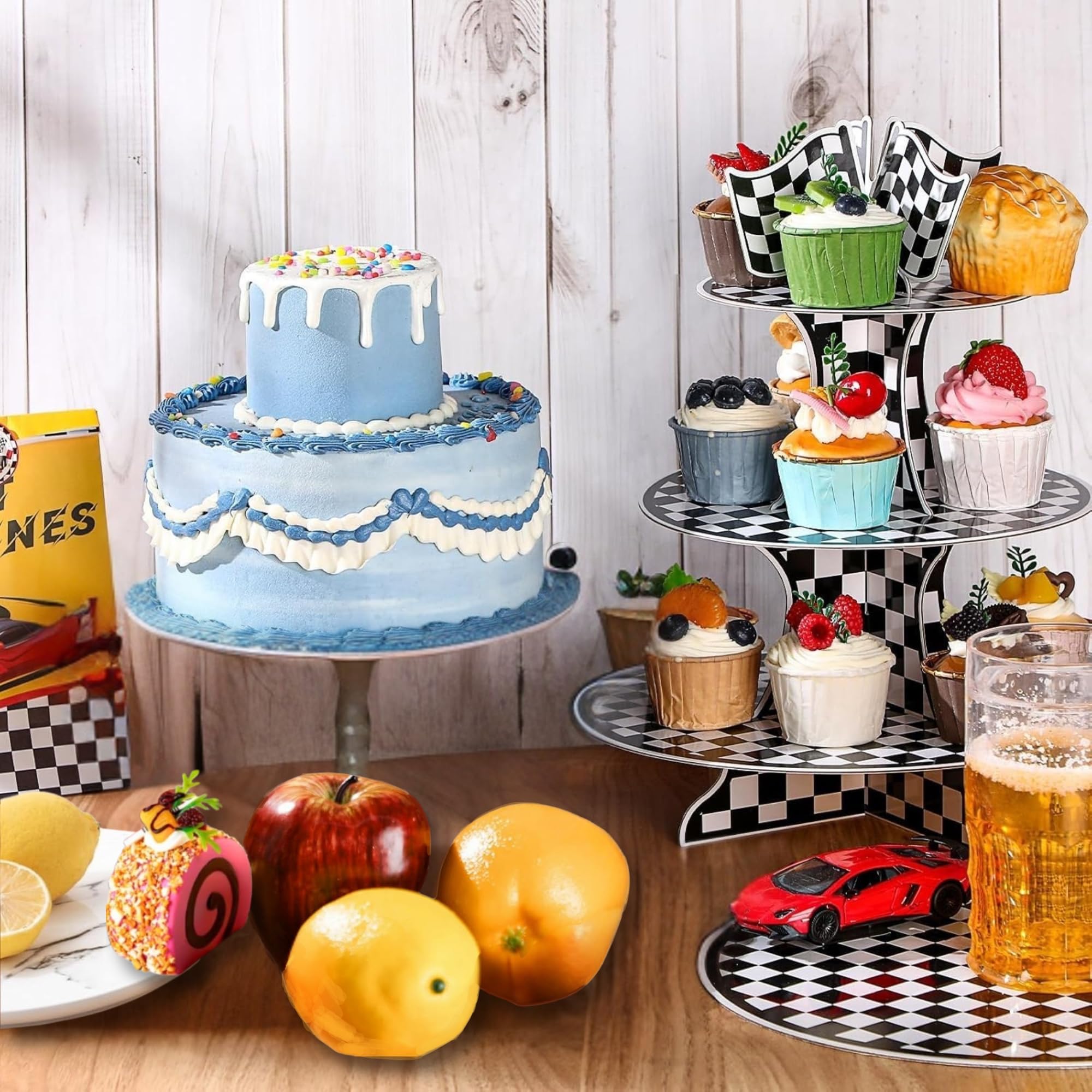 Acabado atractivo de Pangu para fiesta de coches, combina con adornos para torta