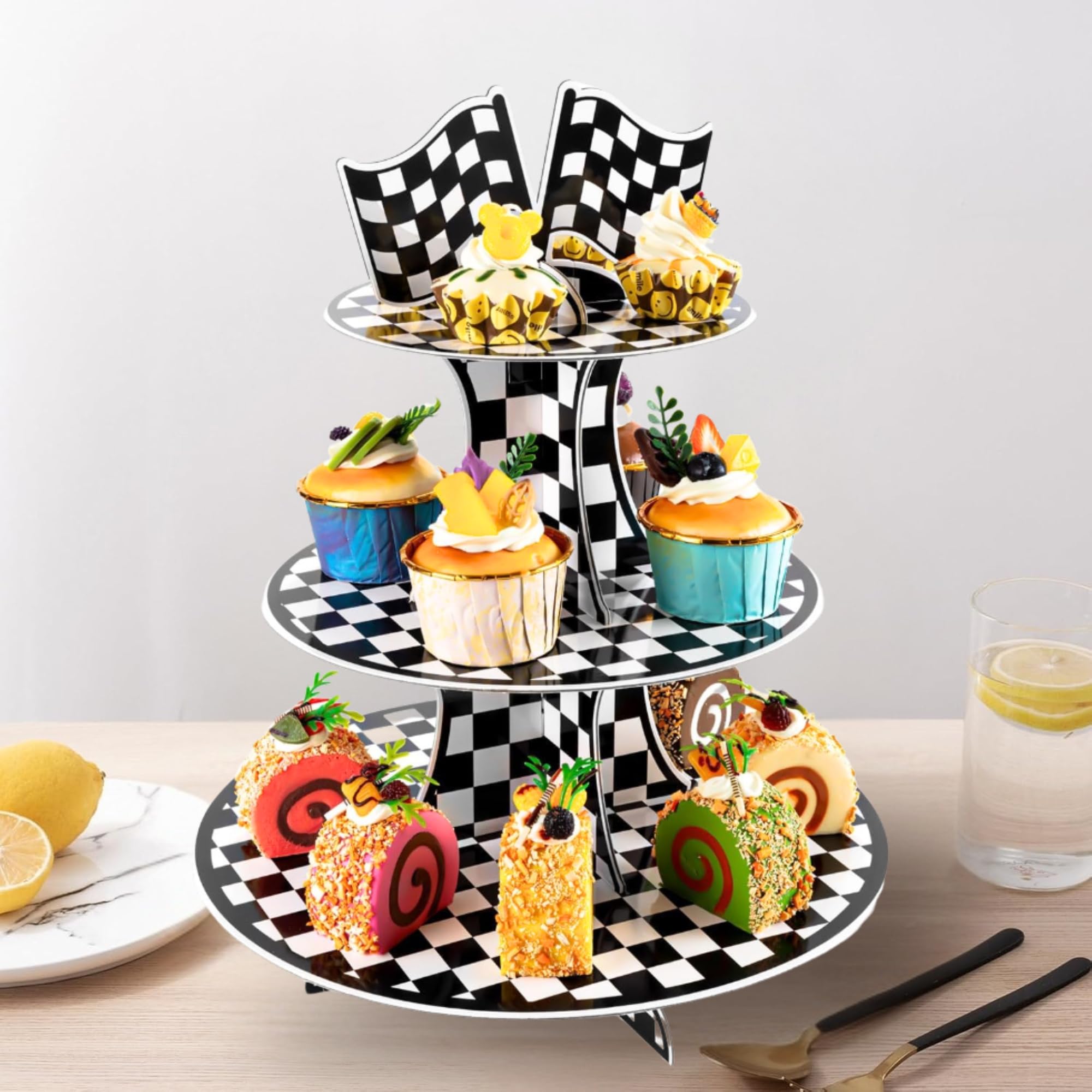 Torre para fiesta de coches Pangu, reutilizable como centro de mesa