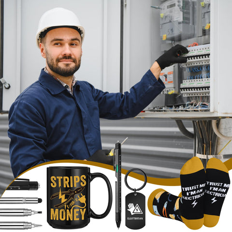 Panitay llavero electricista, resistente para uso diario.