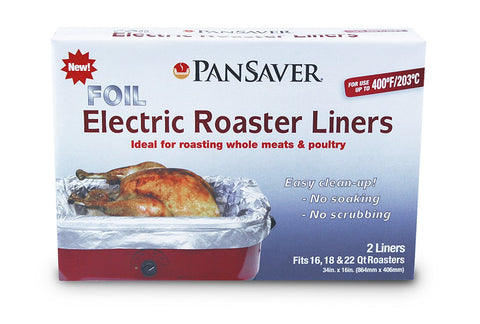 PanSaver forro de aluminio para asador eléctrico, facilita limpieza y reduce contaminación de superficies.