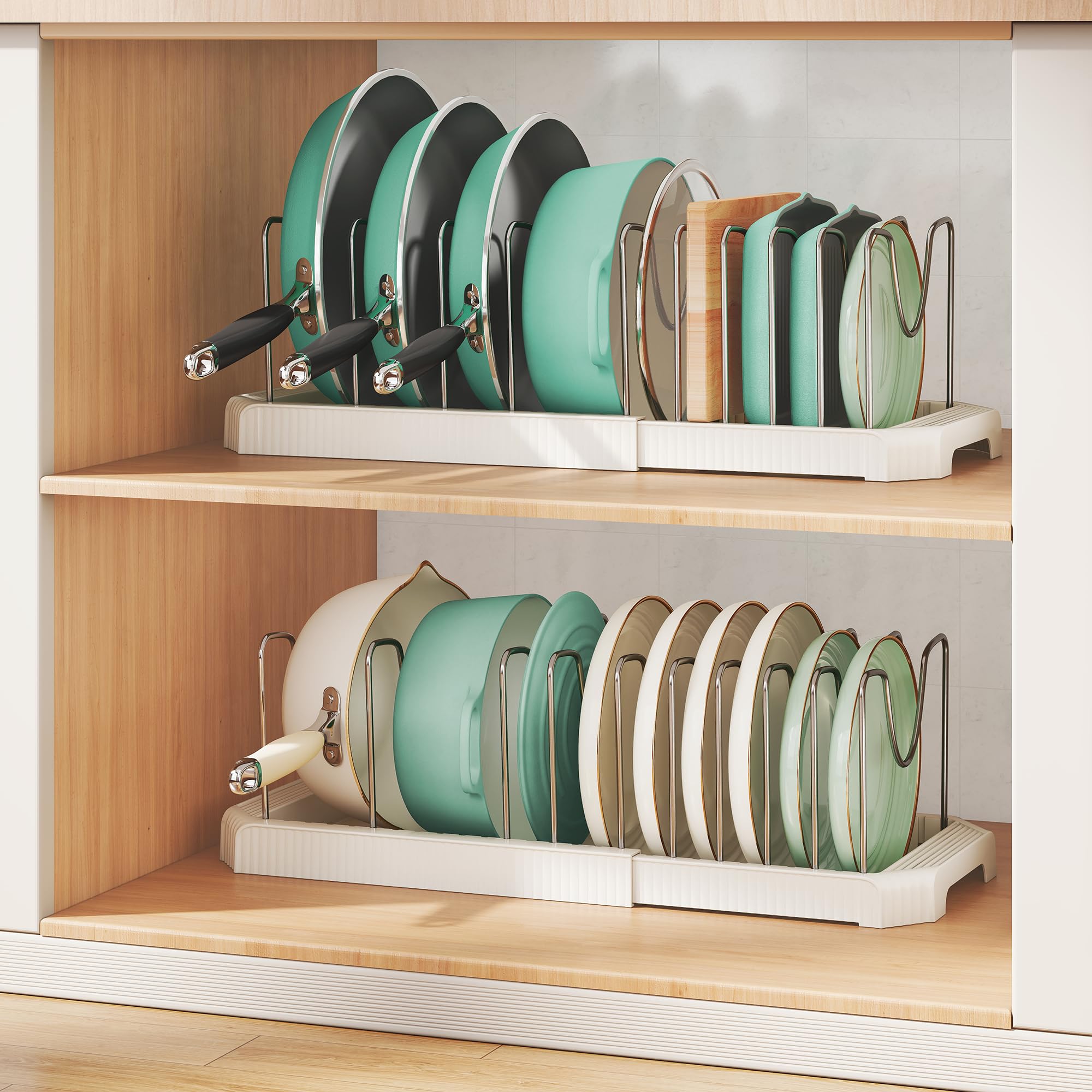 Pantasia sistema de almacenamiento de cocina compacto, fácil acceso a utensilios ligeros.