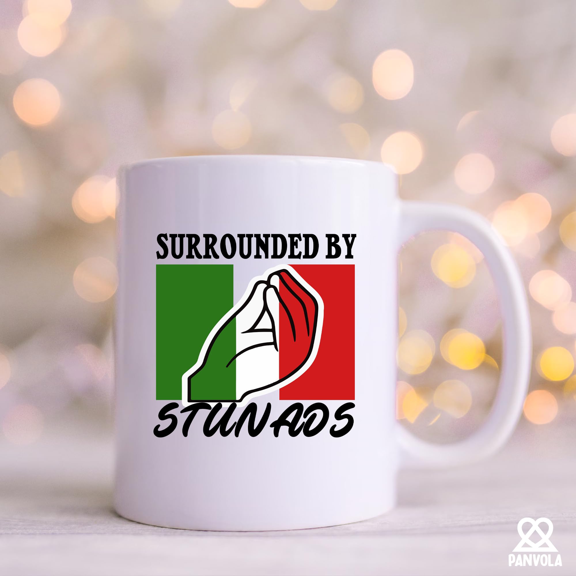 Panvola diseño italiano, taza elegante para cocina y oficina.