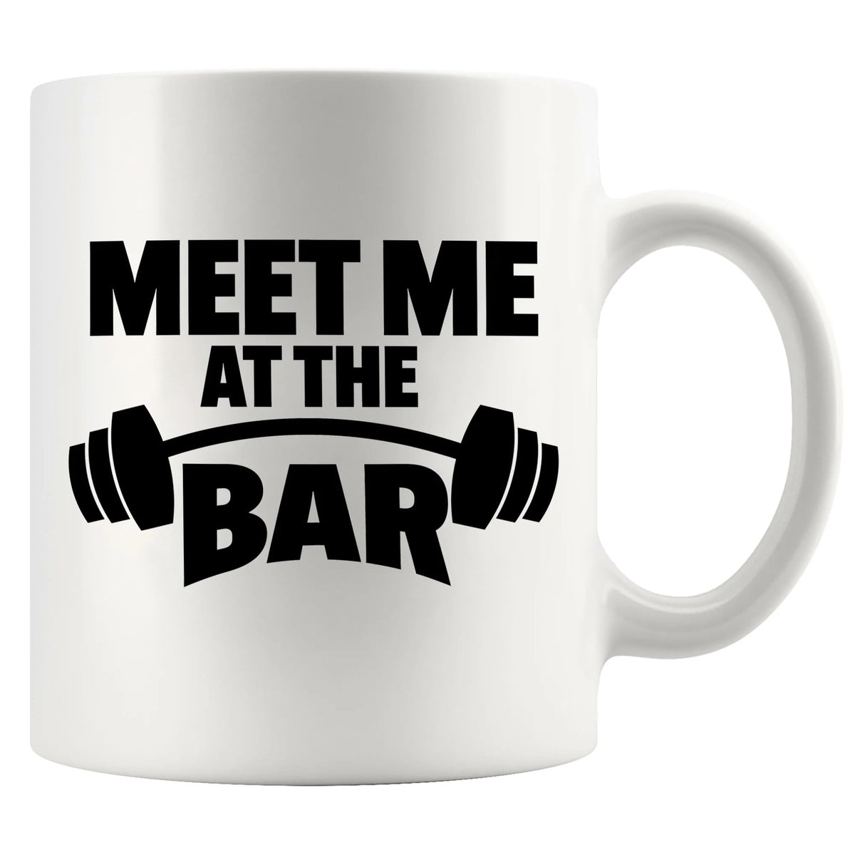 Panvola Meet Me At The Bar: taza cerámica 11 oz, ideal para café post-entrenamiento.