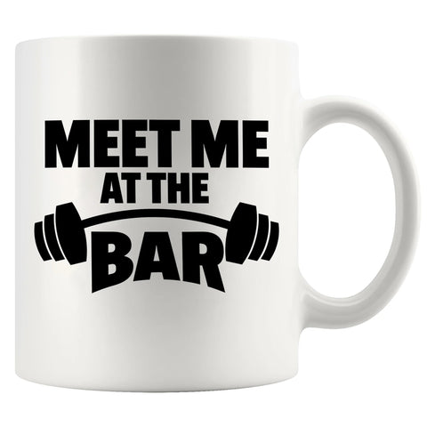 Panvola Meet Me At The Bar: taza cerámica 11 oz, ideal para café post-entrenamiento.