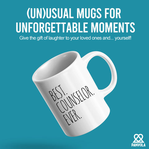 Taza Panvola Mejor Consejero de Todos, vista lateral derecha, ideal para empezar el día.