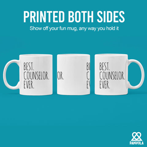 Taza Panvola Mejor Consejero de Todos, mensaje visible para alegrar la mañana.