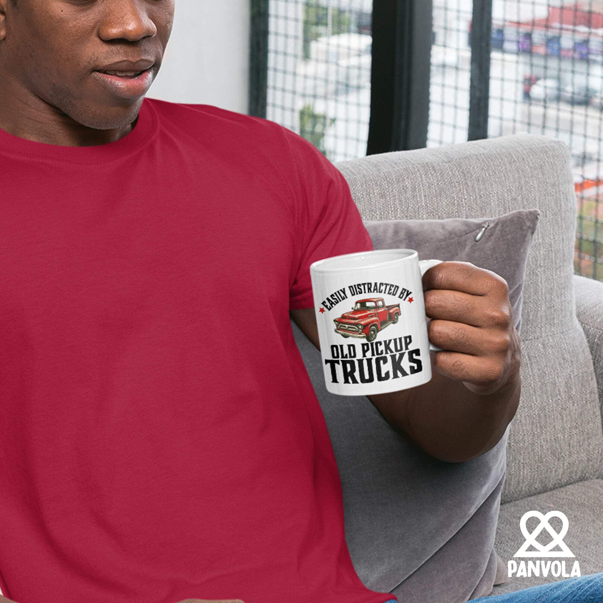 Panvola, taza de 11 onzas, regalo perfecto para fanáticos de coches antiguos.