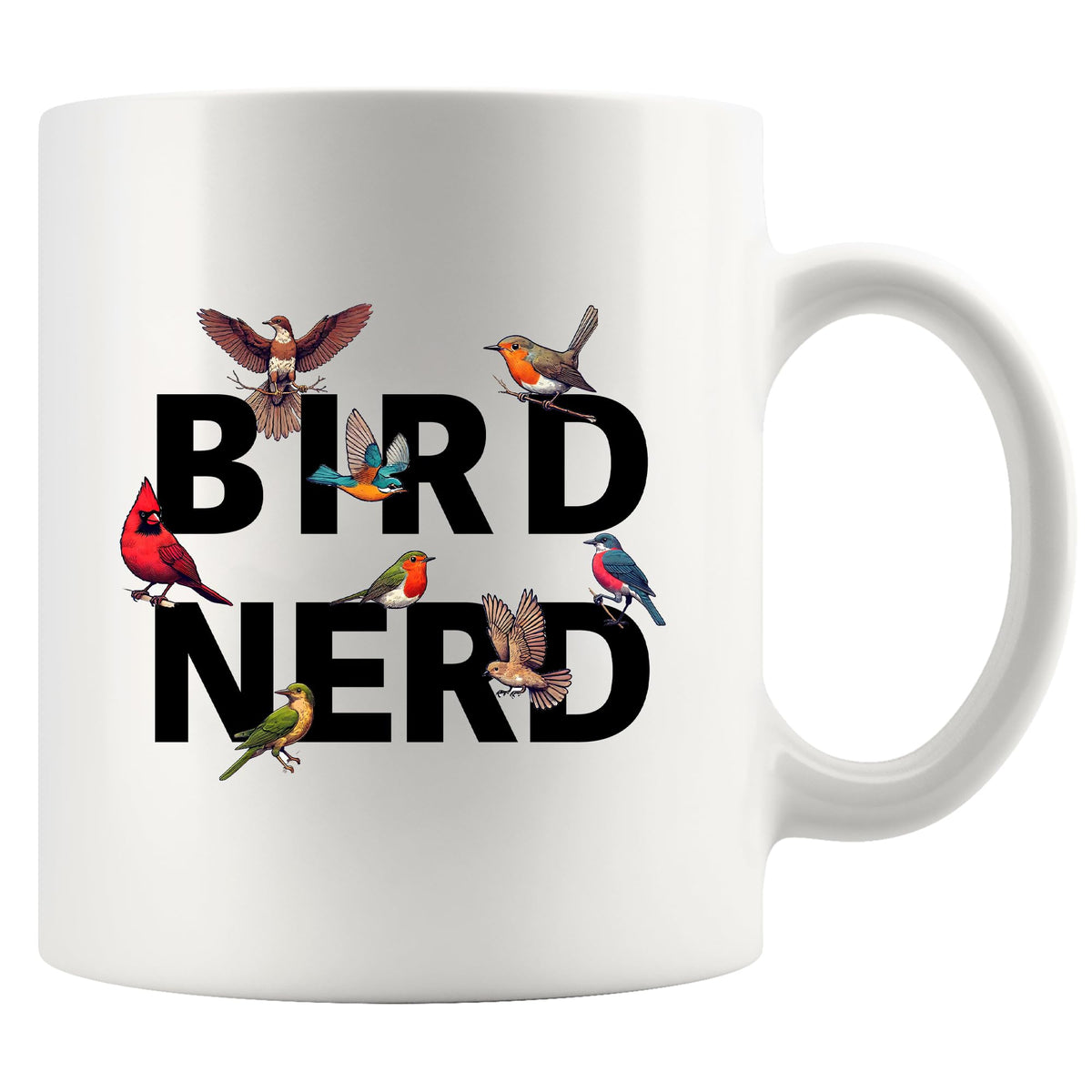 Panvola Taza para amantes de las aves, diseño frontal colorido ideal para café