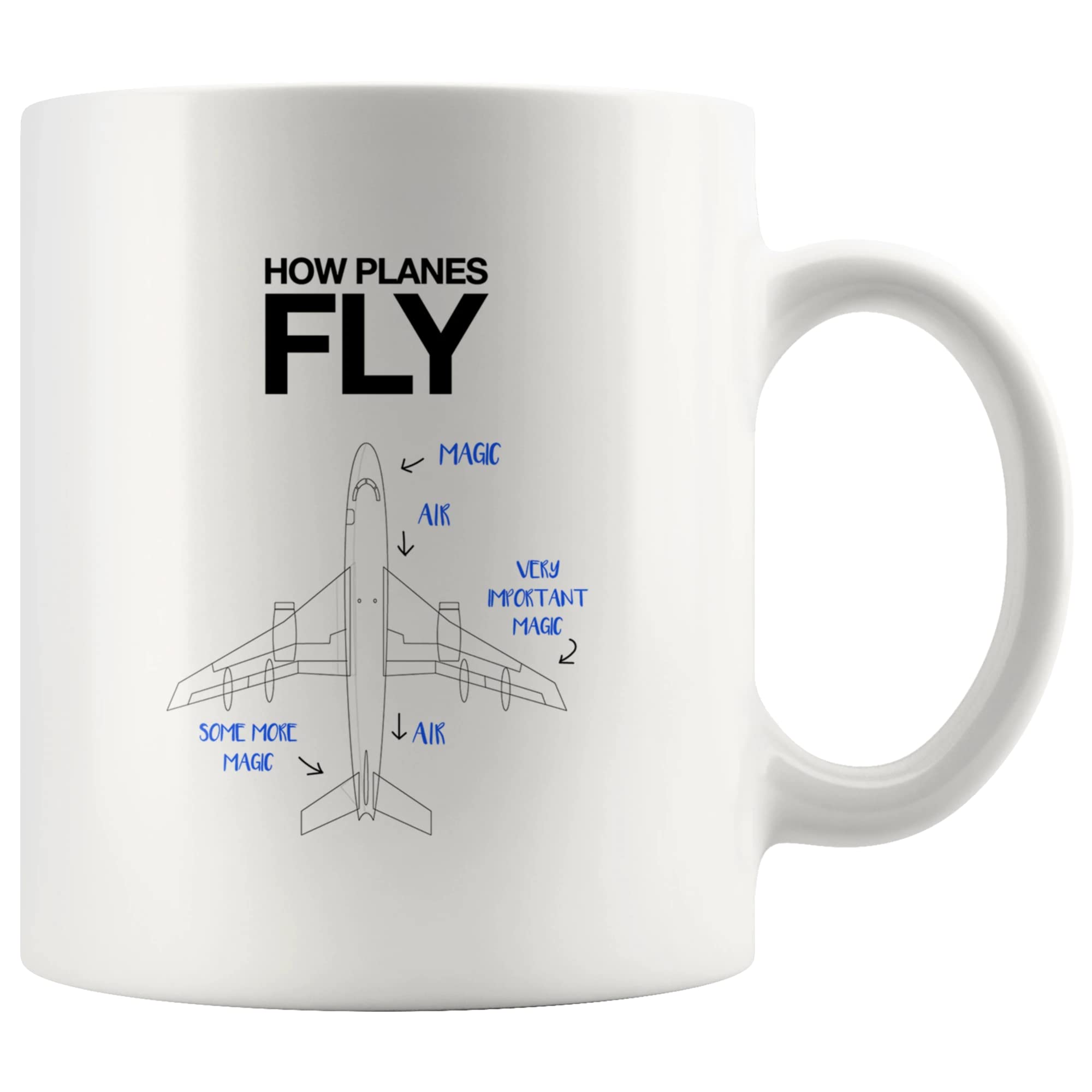 Taza Panvola con diseño de aviones para graduación, ideal para estudiar