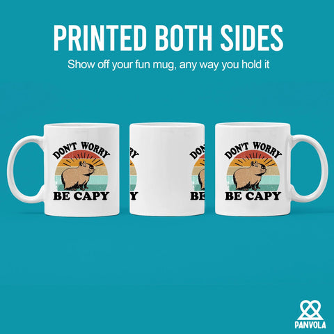 Panvola Taza capibara, regalo perfecto para amantes de mascotas.